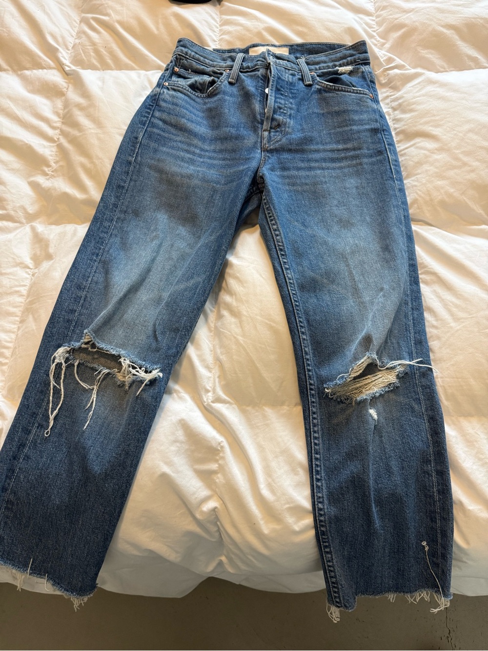 MOTHER Superior Light Blue Denim Jeans